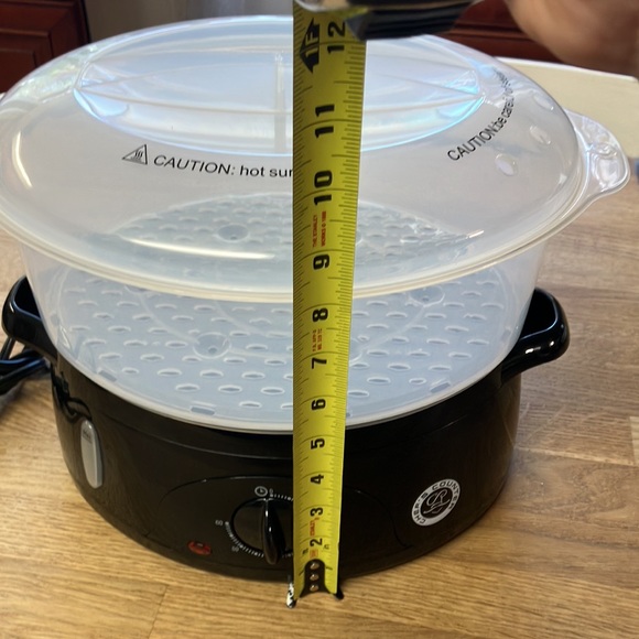 Chef’s counter food steamer plastic/black new without box - Picture 9 of 9